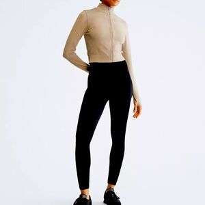 Calvin Klein Performance Mock Neck Zip Jacket | Tan | Size M